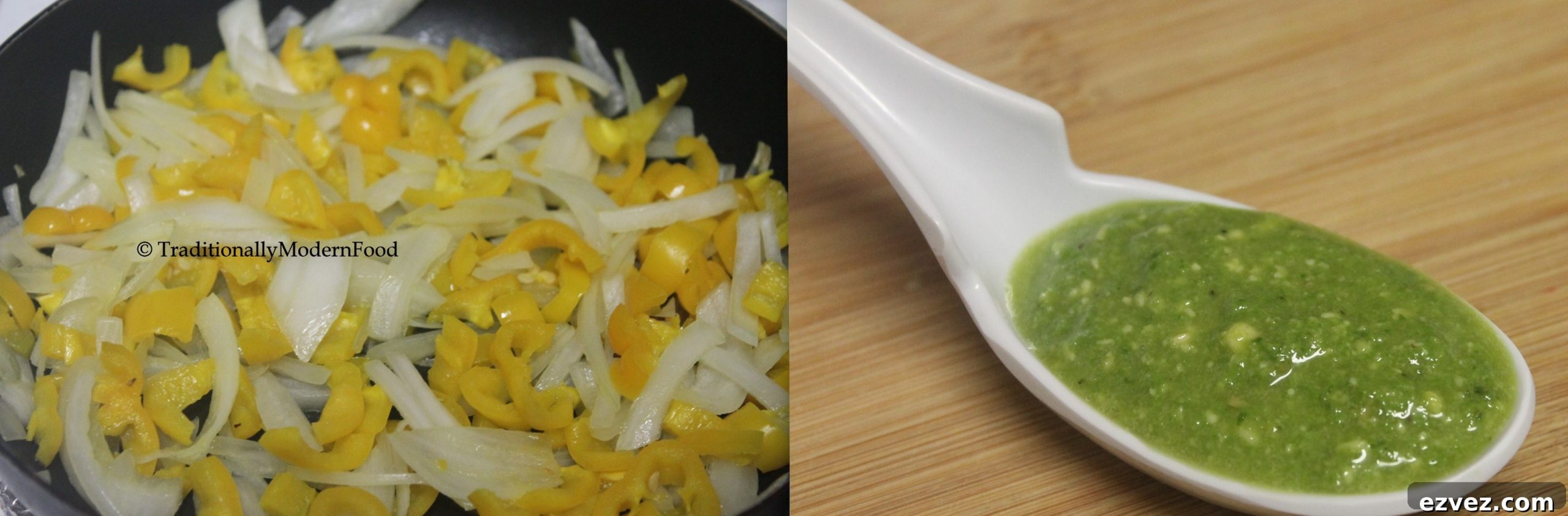 Sauteed peppers and onions