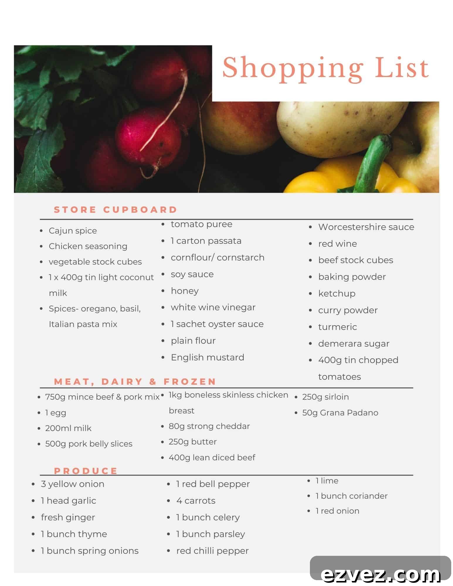 Aldi Weekly Budget Meal Plan: Feb 22–28 (7-Day Menu) 10 Aldi meal plan grocery list.