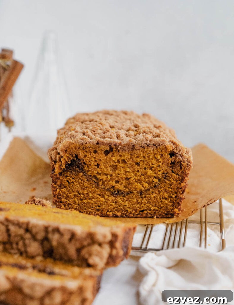Pumpkin Bread With Streusel