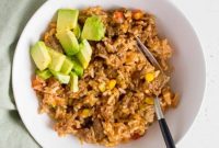 One-Pan Taco Beef and Rice Skillet Recipe