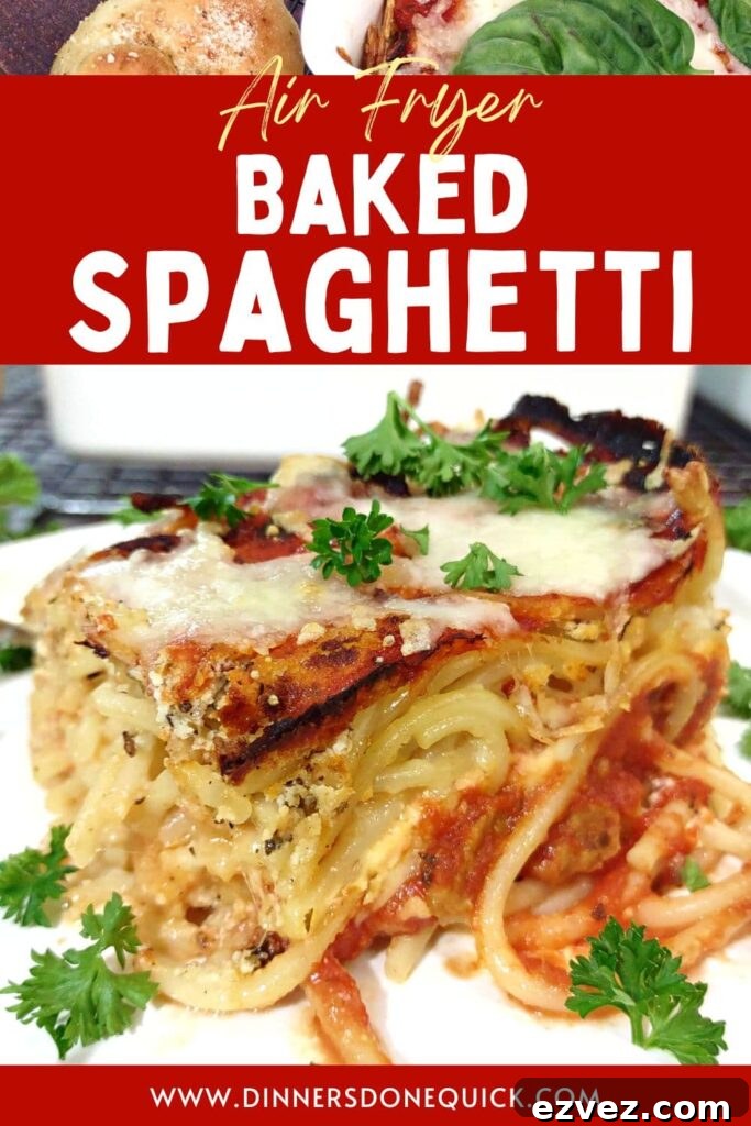 air fryer baked spaghetti recipe dinners done quick pinterest