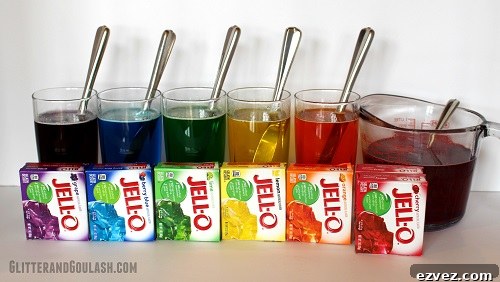 Rainbow Jello Mold Recipe: Layered Gelatin Dessert Tutorial 4 Prepare bundt pan