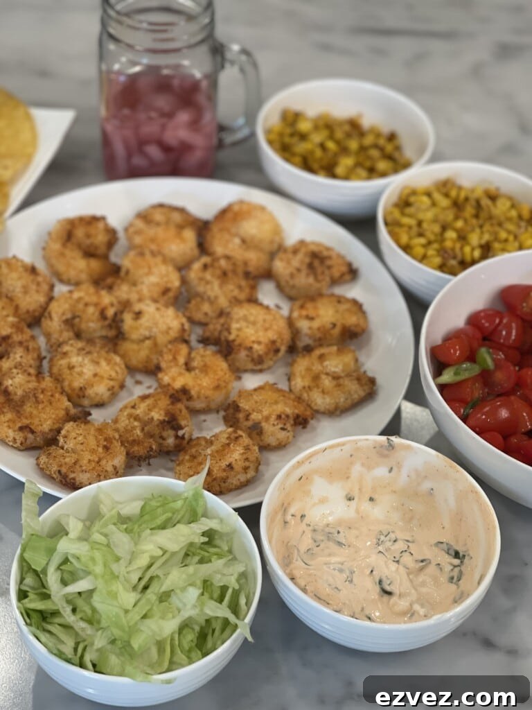 air fried crispy shrimp
