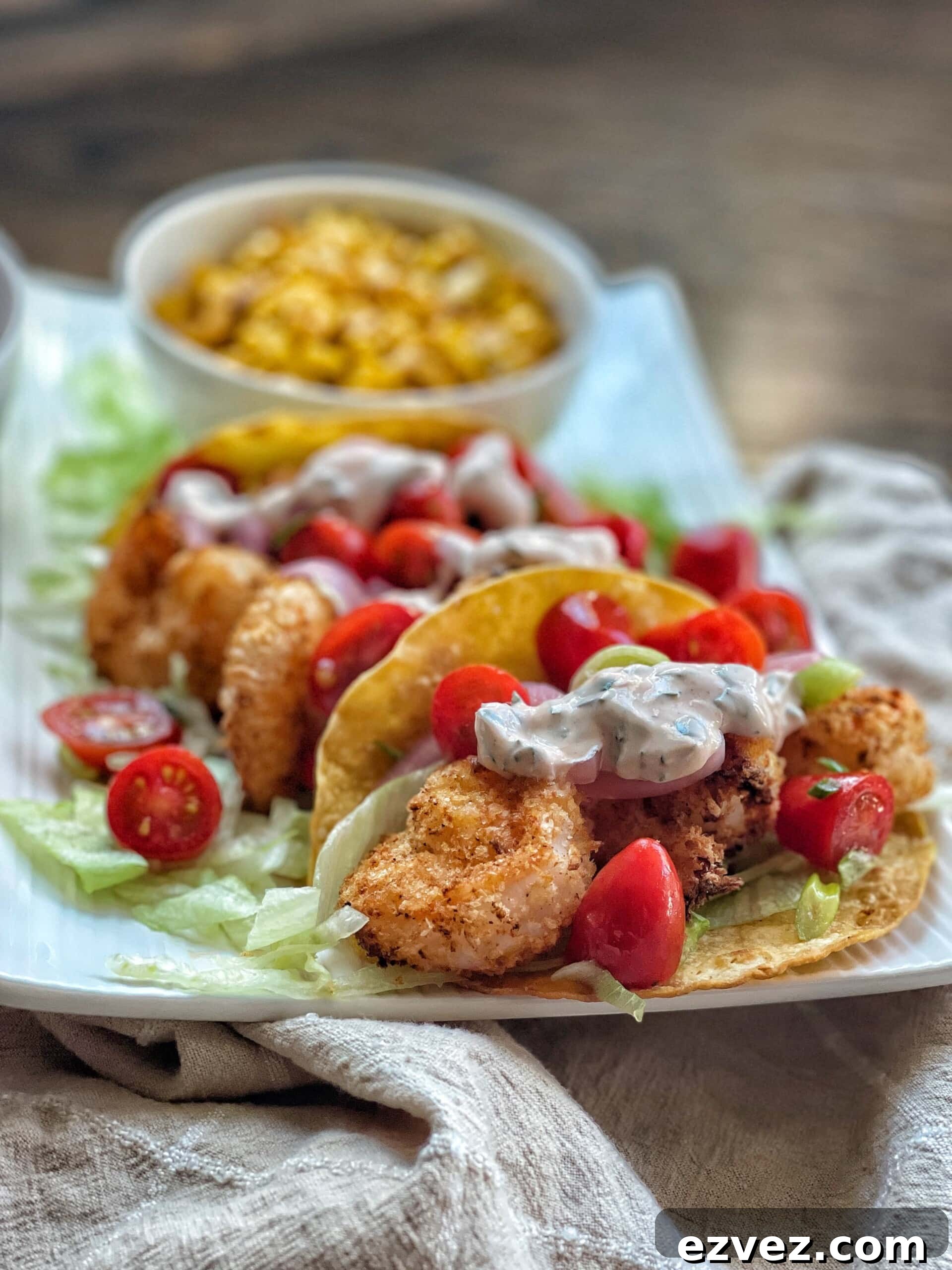 crispy shrimp tacos
