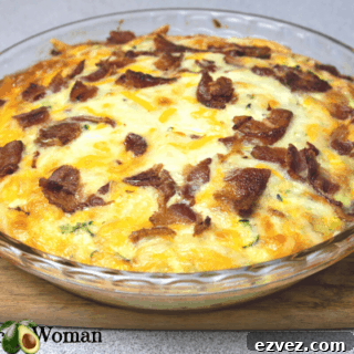 whole zucchini bisquick bake in glass pie plate