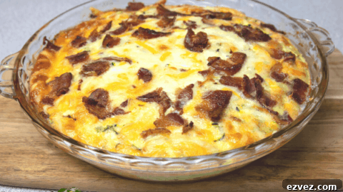 whole zucchini bisquick bake in glass pie plate