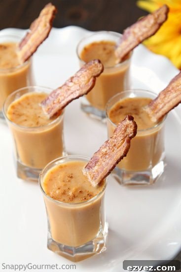 carrot soup shooters on cake stand