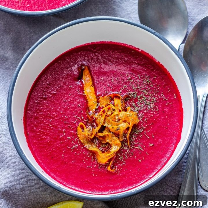 Homemade Oven Roasted Beet Soup