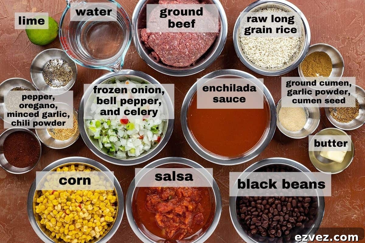 ingredients measured out in individual containers