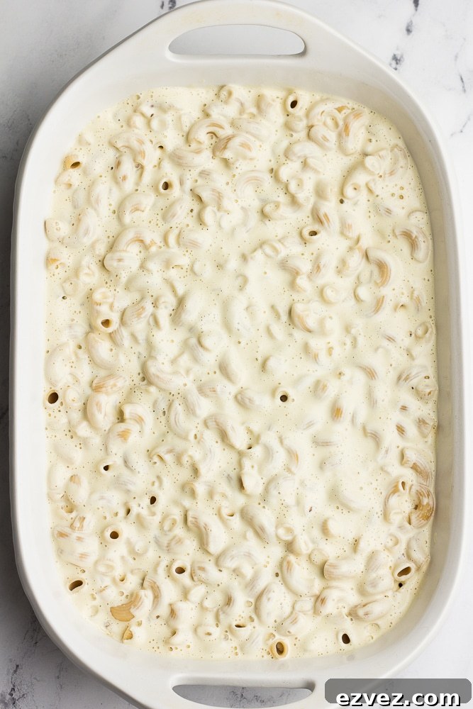 casserole dish with noodles and sauce