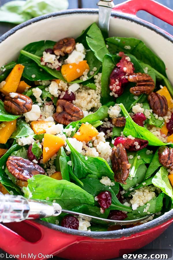 Roasted Butternut Squash and Cranberry Salad