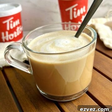 cup of french vanilla coffee