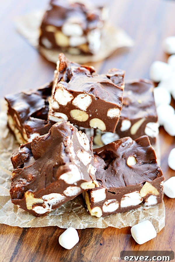 Easy Rocky Road Fudge Recipe