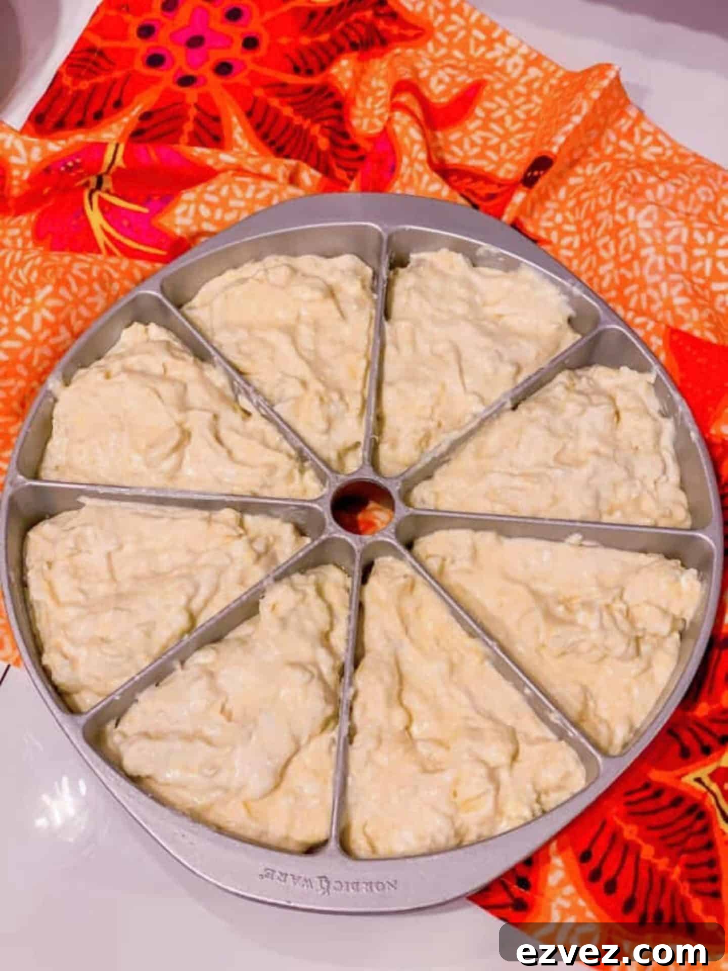 Using a cake pan or muffin tin