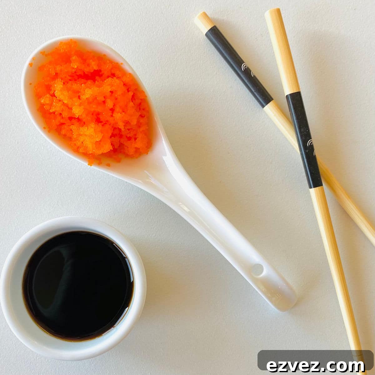 Tobiko Explained: What Tobiko Sushi Is and How It's Used 3 orange tobiko