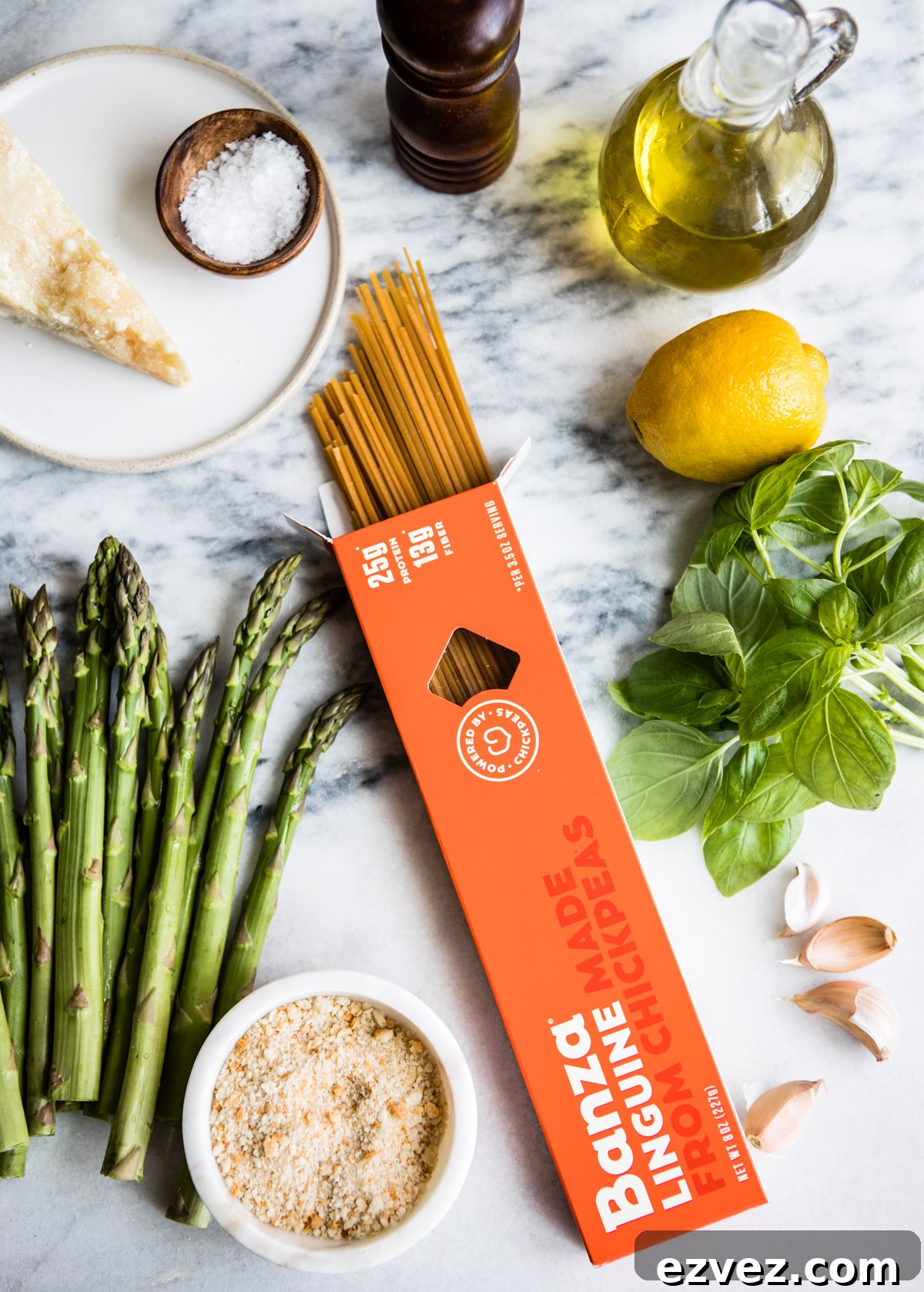 Lemony Shaved Asparagus Linguine + How to Get More Protein Into Your Pasta Dinners 