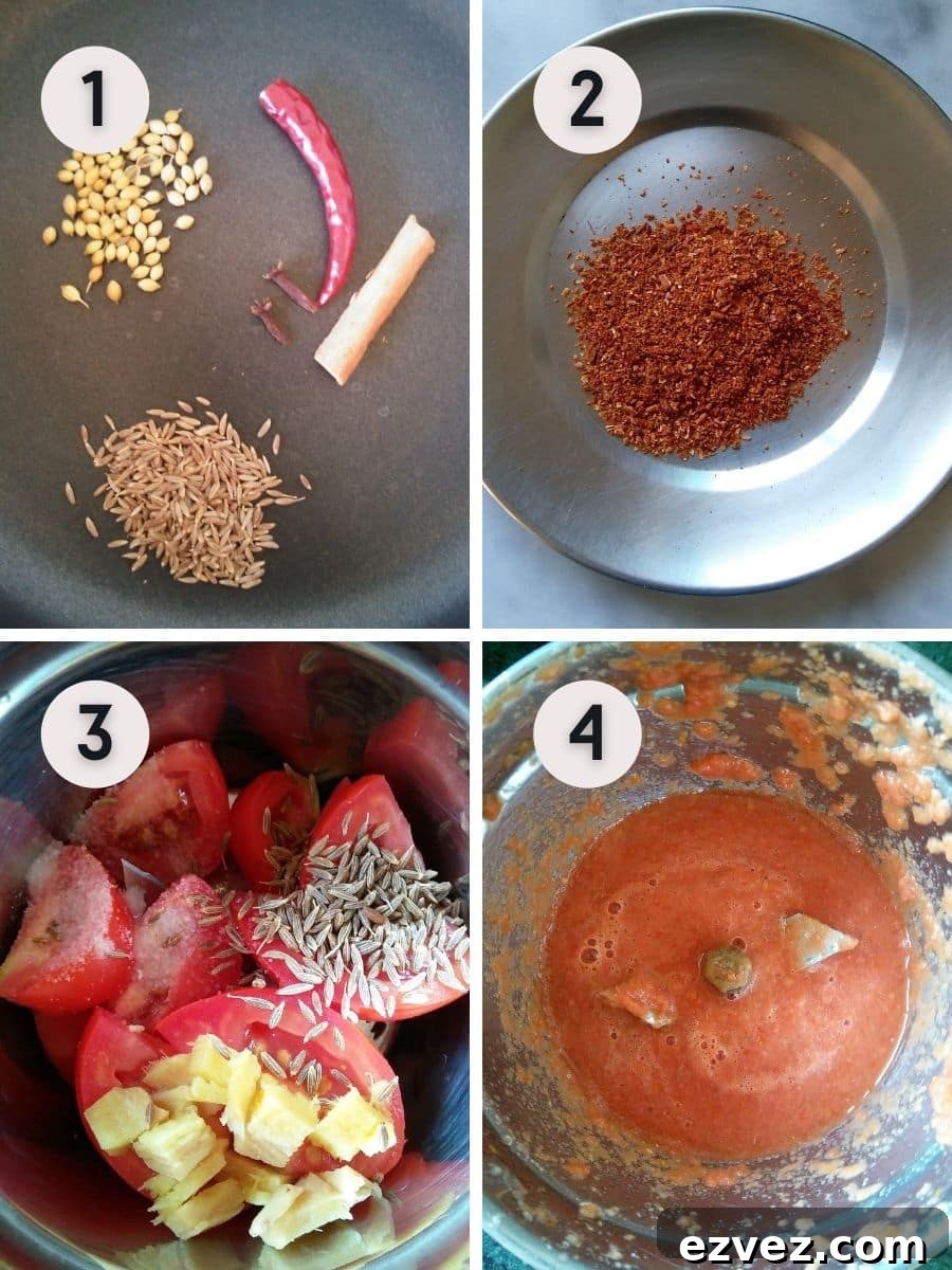 Matar Chaat Recipe: How to Cook Spiced Green Pea Chaat at Home 4 Preparing spice paste and ground spice mix