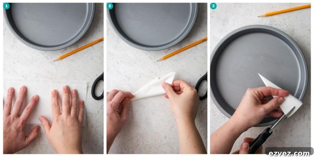 Step by step instructions to use an alternate method for making a parchment circle.
