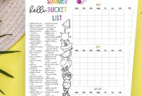 Free Printable Summer Bucket List for Kids and Families