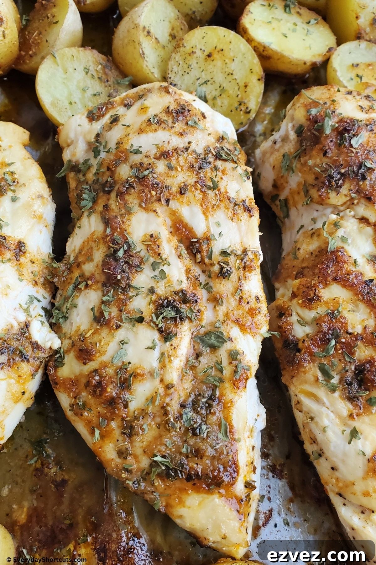 Crispy Sheet Pan Chicken with Roasted Potatoes 5 baked chicken with seasonings