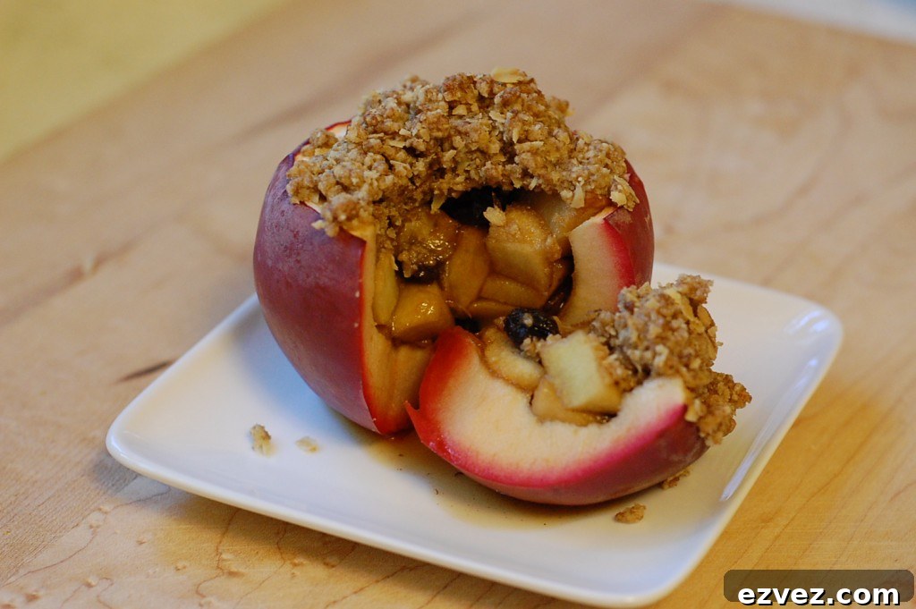 Apple Crisp Stuffed Apples