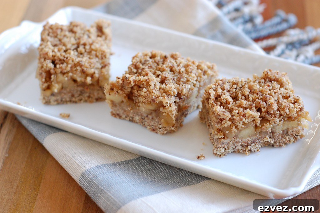 No-Bake Vegan Gluten-Free Apple Crumb Bars