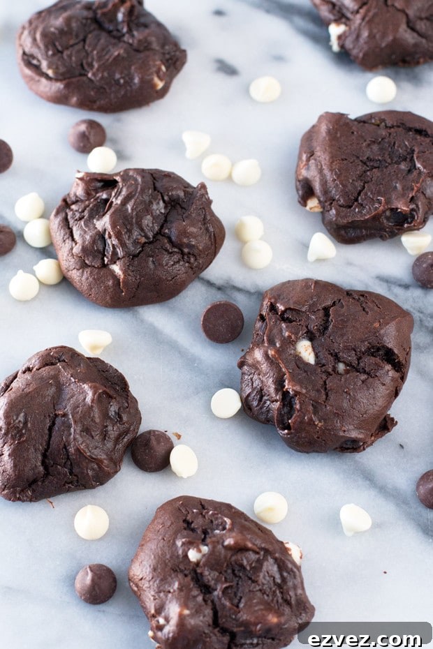 Triple Chocolate Avocado Cookies| cakenknife.com graphic