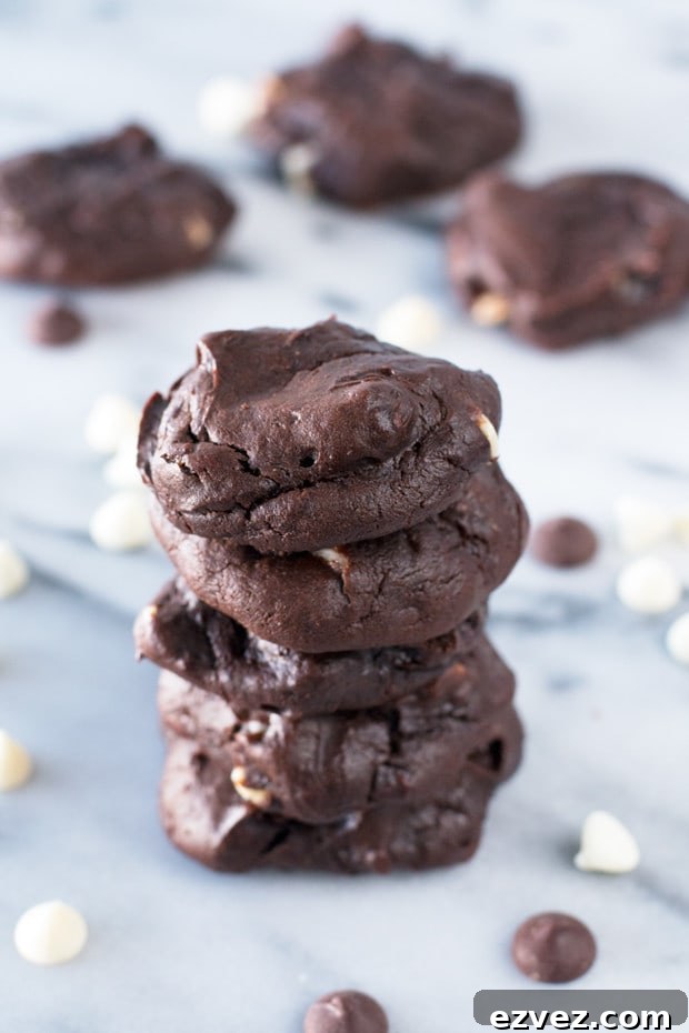 Triple Chocolate Avocado Cookies| cakenknife.com
