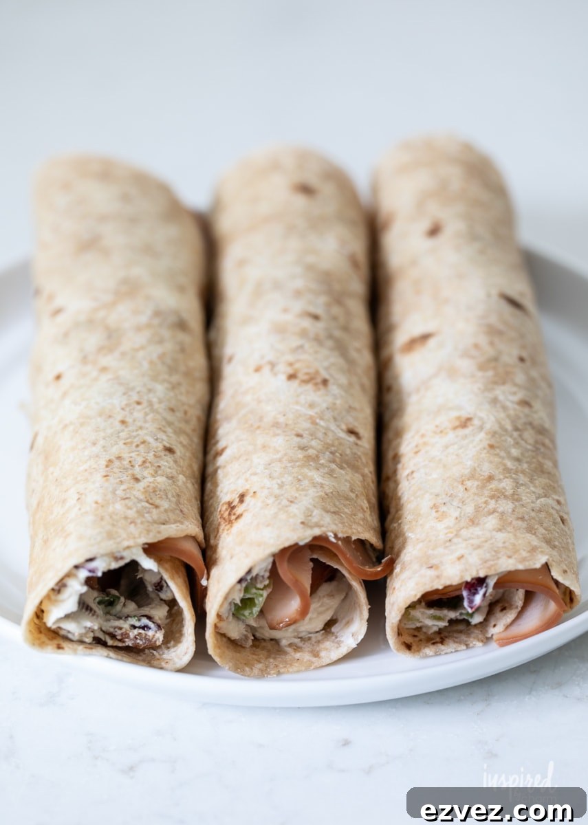 Turkey, Bacon and Cranberry Roll-Ups 6 Sliced turkey bacon cranberry roll-ups