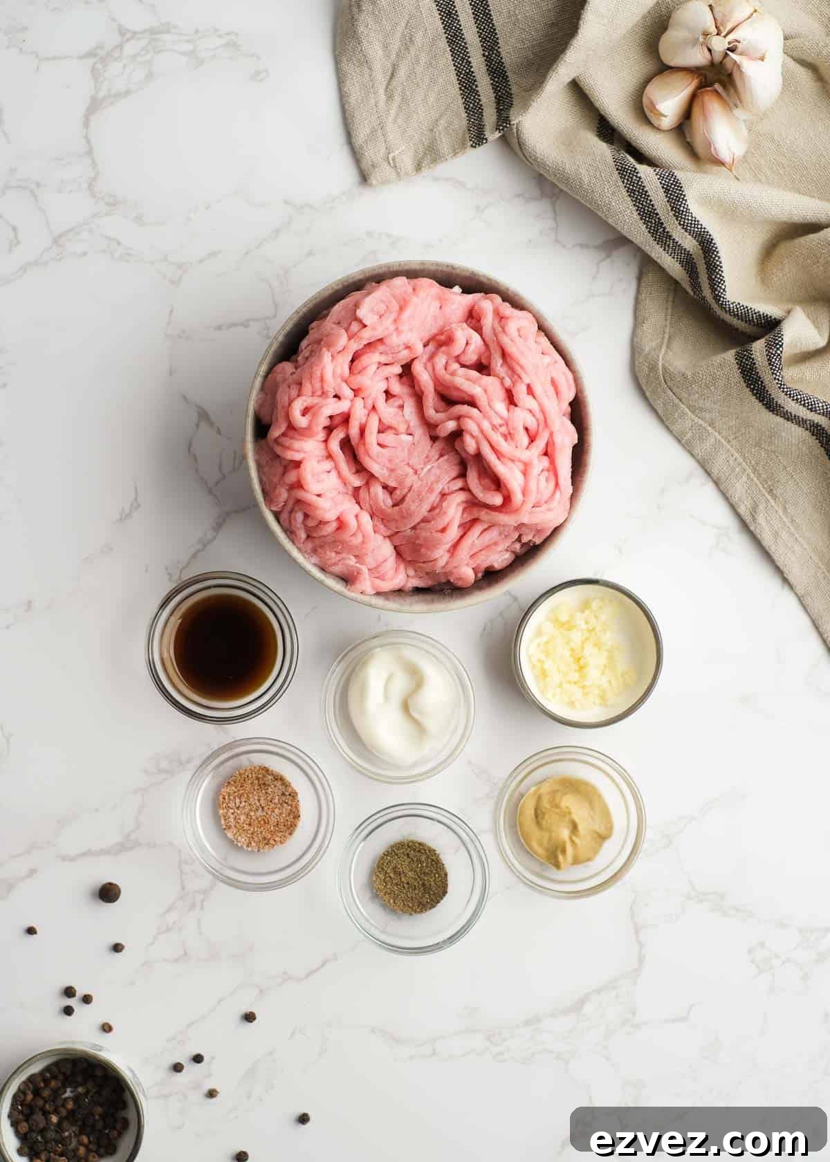 ingredients for air fryer turkey burgers