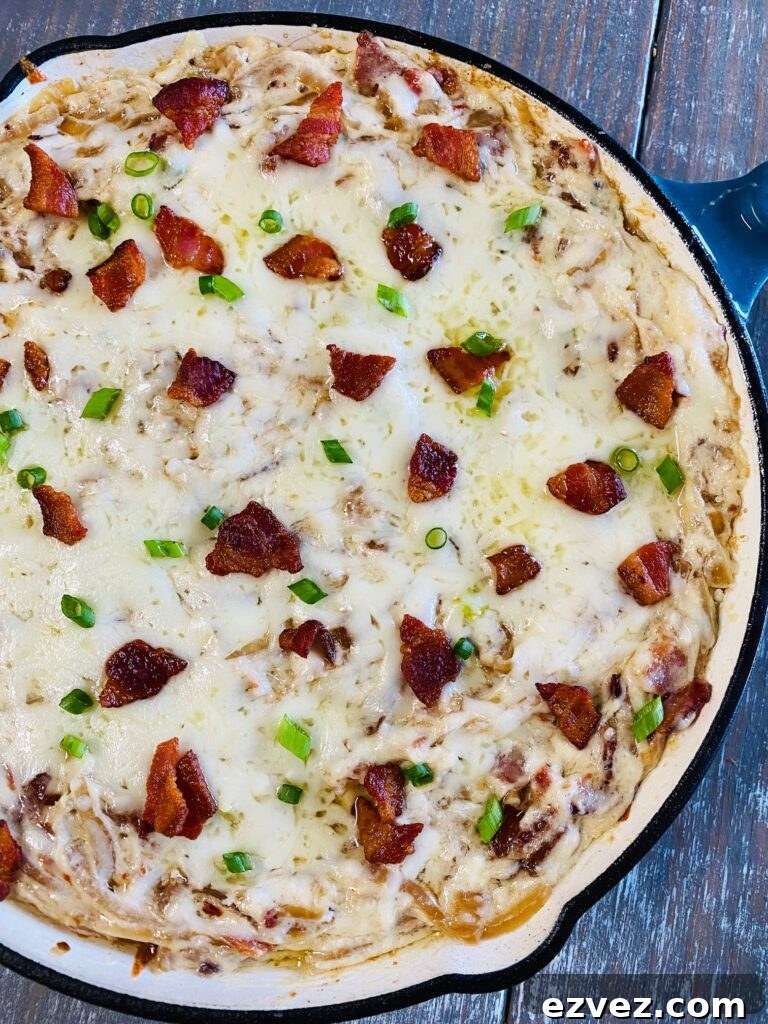 Traeger Caramelized Onion Bacon Dip