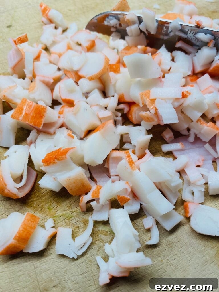 chopping crab