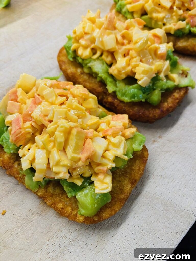 Spicy Crab Roll Hash Browns