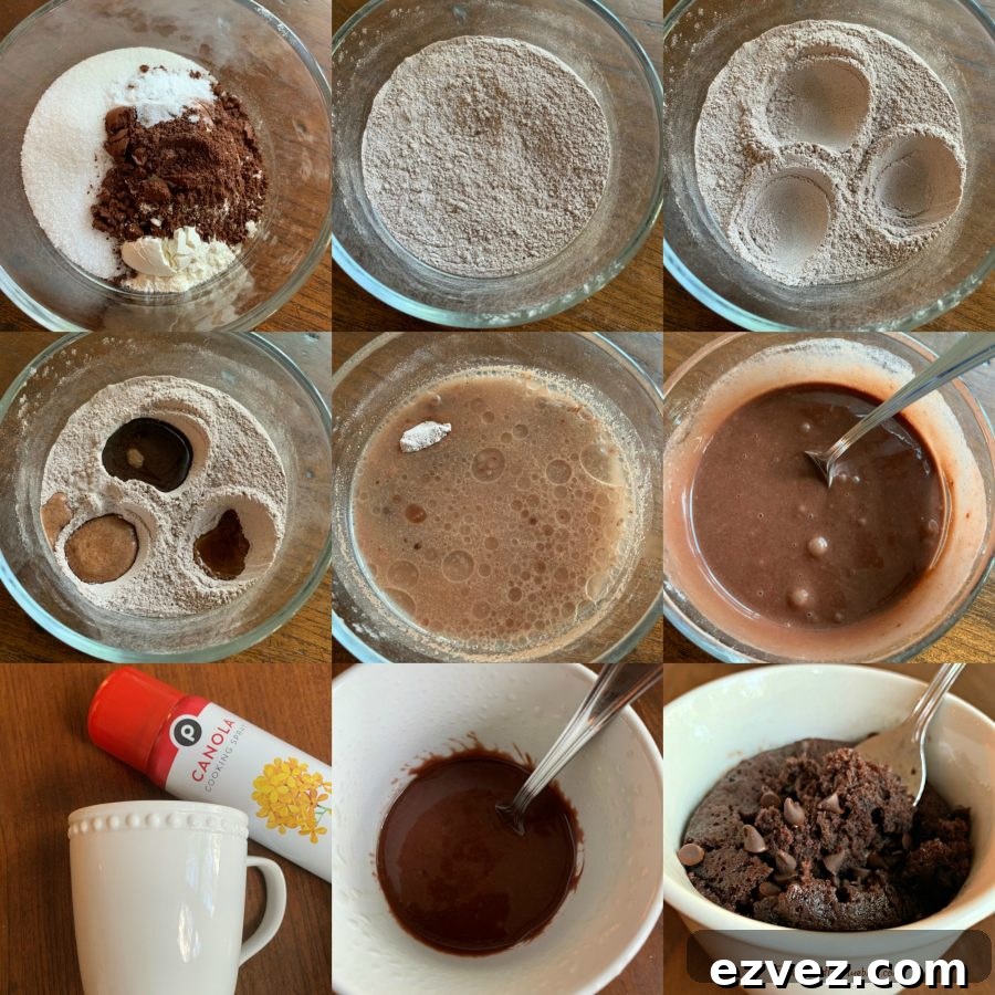 HOW TO MAKE CHOCOLATE MUG CAKE - Sweet Little Bluebird 