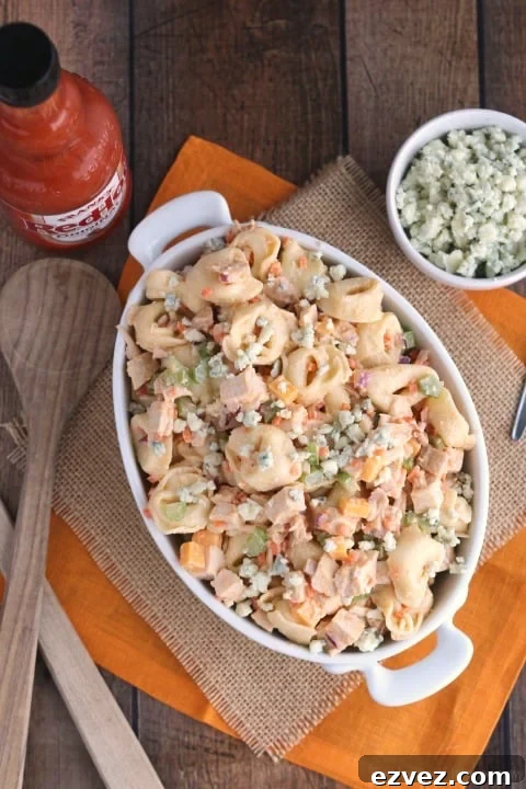 Buffalo Chicken Pasta Salad