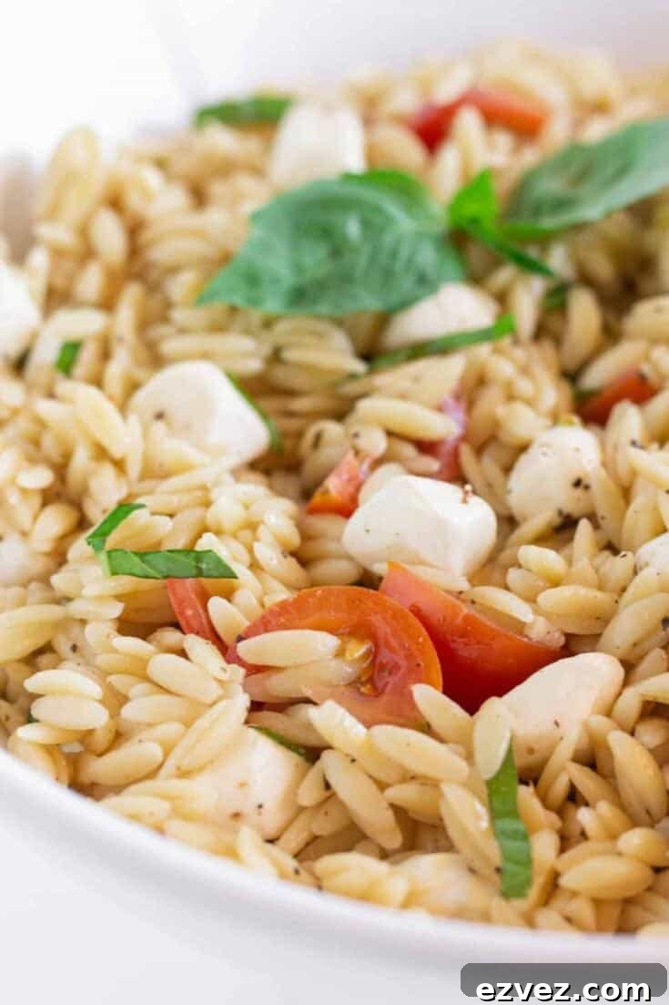 Caprese Orzo Salad
