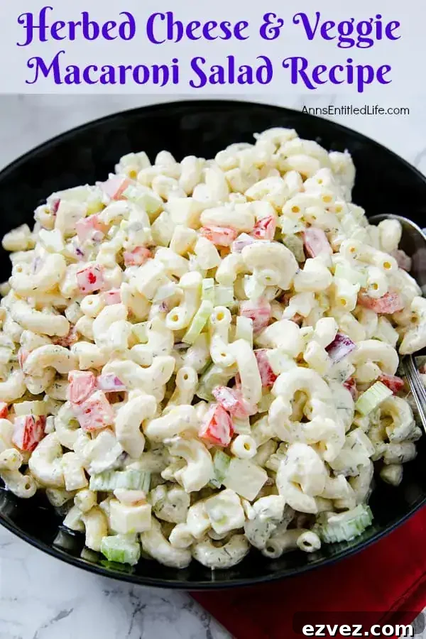 Herbed Cheese and Veggie Macaroni Salad