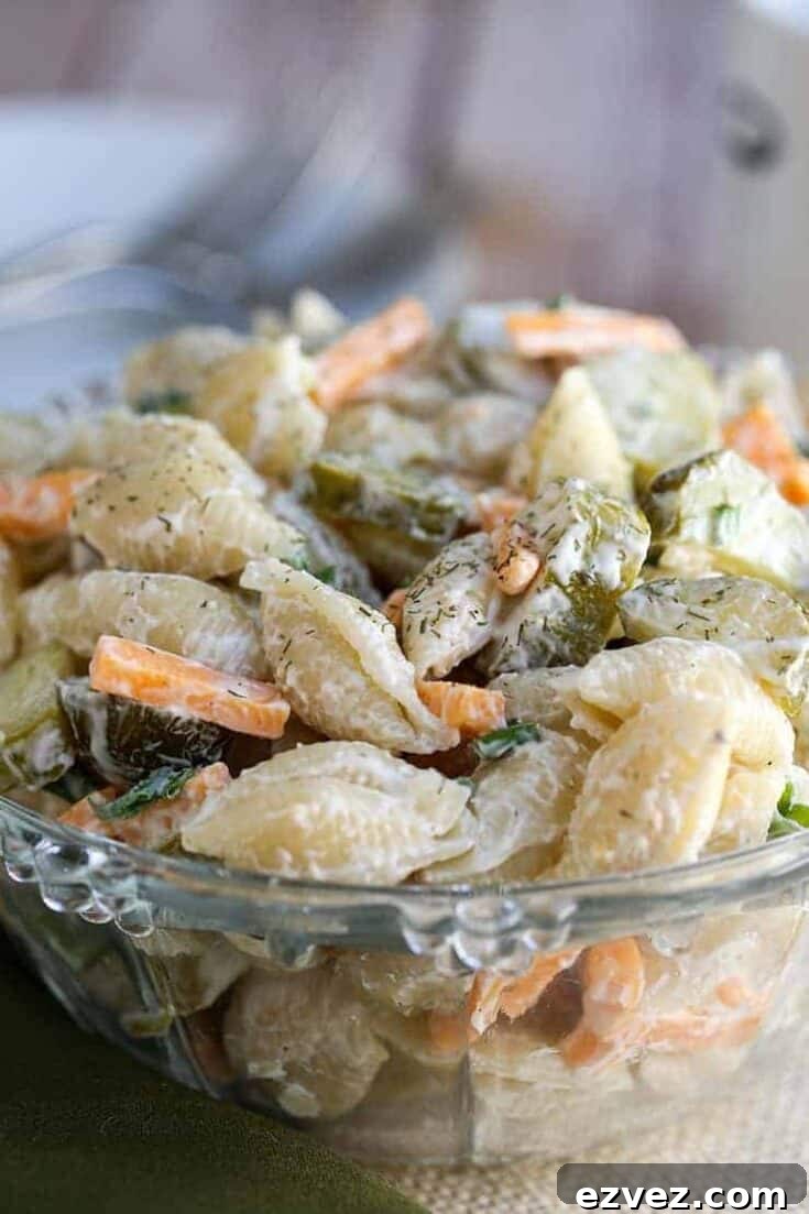 Dill Pickle Pasta Salad