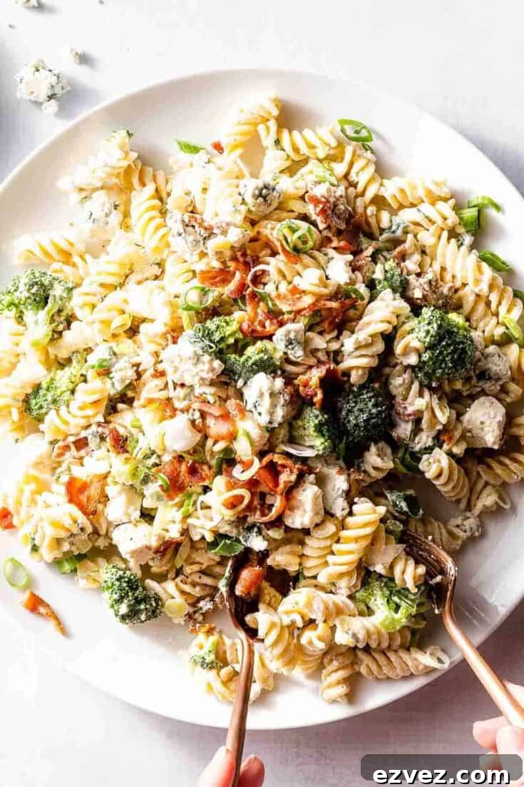 Bacon Blue Cheese Pasta Salad