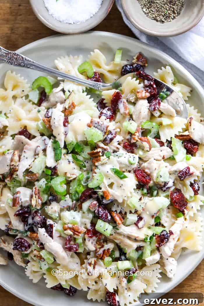 Turkey Cranberry Pasta Salad