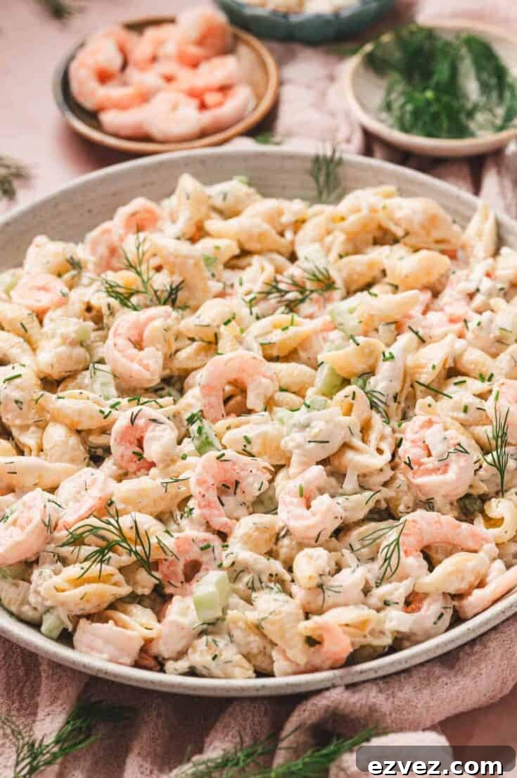 Seafood Pasta Salad (Crab + Shrimp)