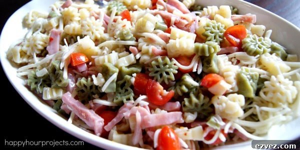 Easy Snowflake Pasta Salad